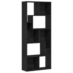 vidaXL Boekenkast 67x24x161 cm bewerkt hout zwart eikenkleurig