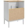 vidaXL Badkamer wastafelkast met plank FLORO Wit 60 x 40 x 80 cm