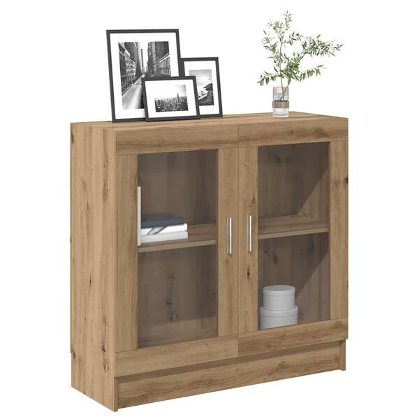 vidaXL Boekenkast 82,5x30,5x80 cm bewerkt hout artisanaal eikenkleurig
