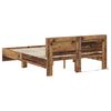 vidaXL Bedframe met hoofdeinde Oud Hout 140 x 200 cm Bewerkt hout