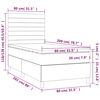 vidaXL Boxspring met matras en LED fluweel zwart 80x200 cm
