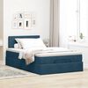 vidaXL Ottoman bed met matras en LED's 120x200cm fluweel donkerblauw
