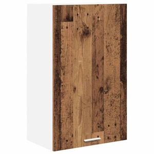 vidaXL Hangkast Oude Hout en Wit 50 x 31 x 80 cm Bewerkt hout