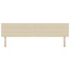 vidaXL Hoofdbord met hoofdeinde Cr&egrave;me 200 cm Nep Leer