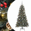 vidaXL Kunstkerstboom Groen 210 cm PVC en Plastic en Staal