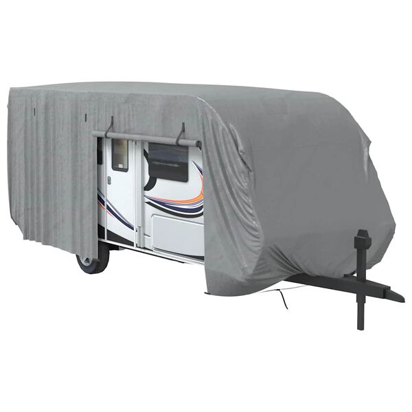 vidaXL Caravanhoes 732x250x220 cm vliesvlies grijs