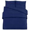 vidaXL Dekbedovertrekset 260x220 cm microvezel marineblauw
