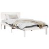 vidaXL Bedframe met hoofdeinde Wit 80 x 200 cm Massief grenenhout