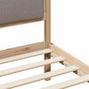 vidaXL Bedframe met hoofdeinde Taupe 135 x 190 cm Stof
