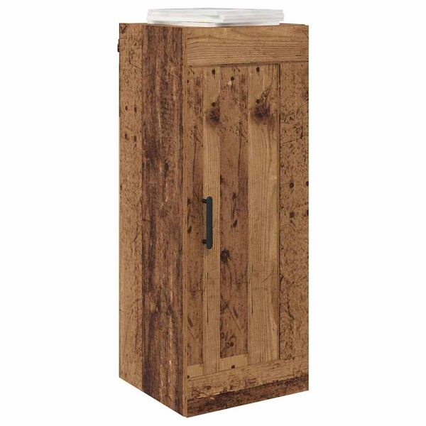 vidaXL Wandkast Oud Hout 34,5 x 34 x 90 cm Bewerkt hout