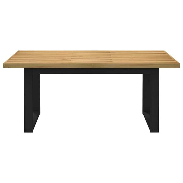 vidaXL Eettafel NOAIN U-vormige poten 180x90x75 cm massief grenenhout