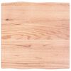vidaXL Tafelblad natuurlijke rand 60x60x(2-4) cm eikenhout lichtbruin