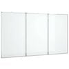 vidaXL Whiteboard magnetisch inklapbaar 180x80x1,7 cm aluminium