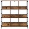 vidaXL Boekenkast Oud Hout 102 x 32 x 104,5 cm Bewerkt hout