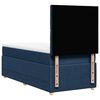 vidaXL Boxspring met matras stof blauw 90x190 cm