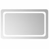 vidaXL LED Badkamer Spiegel Transparant 80 x 50 cm gehard glas