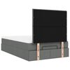vidaXL Ottoman bed met matras en LED's 120x190 cm stof donkergrijs