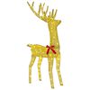 vidaXL 3D Kerst Rendier LOVIISA 140 LED's Warmwit 70 x 26 x 128 cm