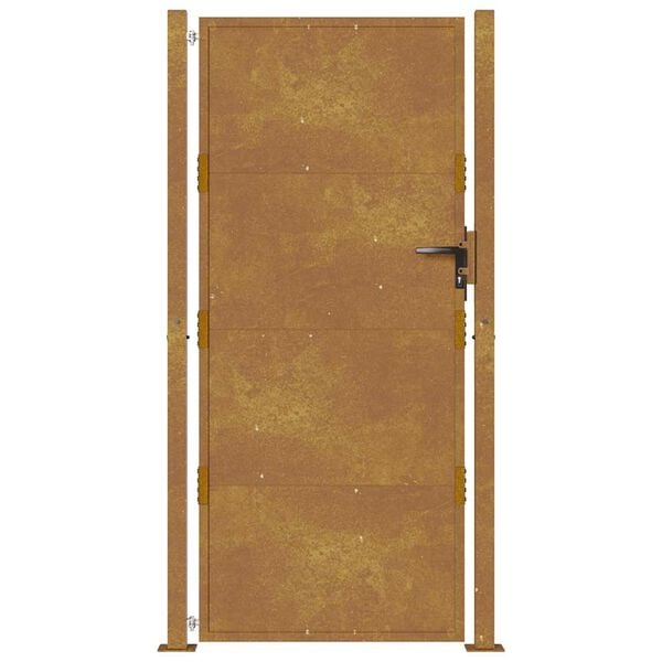 vidaXL Poort 100x200 cm cortenstaal