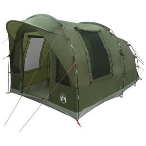vidaXL Tunneltent 3-persoons Olijfgroen Polyester en staal