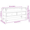 vidaXL Tv-meubel met glazen blad 98x35x51 cm bewerkt hout sonoma eiken