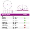vidaXL Pooldome Doorzichtig 472 x 460 x 229 cm PVC