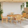 vidaXL Tuin Eetset 5 pcs Bruin Massief acaciahout