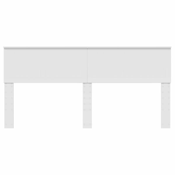 vidaXL Hoofdbord Wit 180 cm Bewerkt hout