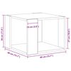 vidaXL Salontafel Zwart Eiken 40 x 40 x 30 cm Bewerkt hout