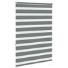 vidaXL Zebra rolgordijn 100x150 cm stofbreedte 95,9 cm donkergrijs