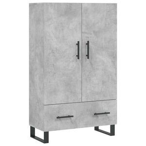 vidaXL Hoge kast 69,5x31x115 cm bewerkt hout betongrijs