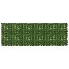 vidaXL Balkonscherm met bladeren Groen 300 x 100 cm