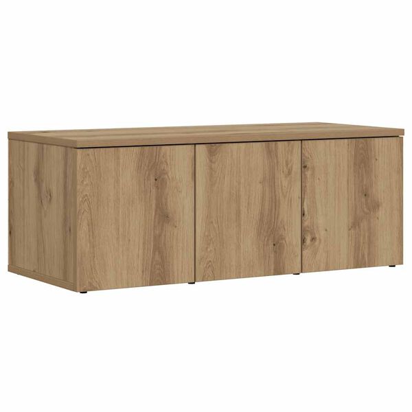 vidaXL Tv-meubel 80x34x30 cm bewerkt hout artisanaal eikenkleur
