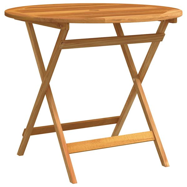 vidaXL Tuintafel inklapbaar &Oslash;90x75 cm massief eucalyptushout