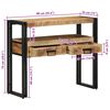 vidaXL Wandtafel met lade Bruin 90 x 33 x 75 cm massief mangohout