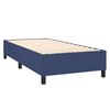 vidaXL Boxspring met matras stof blauw 90x200 cm