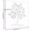 vidaXL Wanddecoratie tuin boomontwerp 55x55 cm cortenstaal