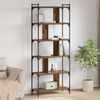 vidaXL Boekenkast Oud hout 76 x 32 x 192 cm Bewerkt hout