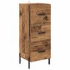 vidaXL Dressoir Oud hout 34 x 34.5 x 90 cm Bewerkt hout