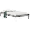 vidaXL Bedframe bewerkt hout en metaal grijs sonoma eiken 90x190 cm