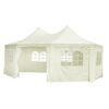vidaXL | Tuin Tent Dek | Cr&egrave;me 6 x 4.5 x 3 m Stof