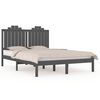 vidaXL Bedframe massief grenenhout grijs 120x200 cm