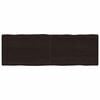 vidaXL Tafelblad natuurlijke rand 180x60x(2-6)cm eikenhout donkerbruin