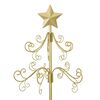 vidaXL Metalen kerstboom met standaard Goud 180 cm Poedergecoat staal