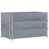 vidaXL Plantenbak 100x50 cm massief grenenhout grijs