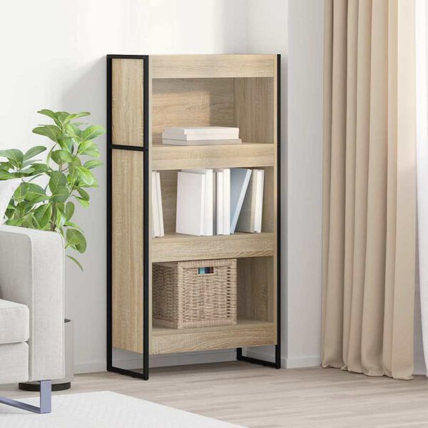 vidaXL Boekenkast Sonoma 80 x 30 x 155 cm Bewerkt hout