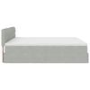 vidaXL Ottoman bed met matras 180x200cm fluweel lichtgrijs