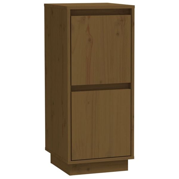 vidaXL Dressoir 31,5x34x75 cm massief grenenhout honingbruin