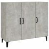 vidaXL Dressoir 90x34x80 cm bewerkt hout betongrijs