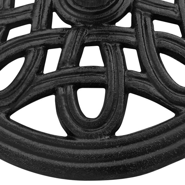 vidaXL Parasolvoet 44x44x32 cm gietijzer zwart